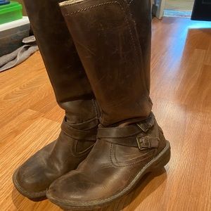 Distressed Leather Ugg Boots